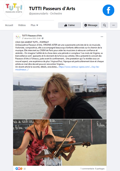 Lire l'article publié sur Facebook