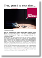 Article France Musique sur le trac